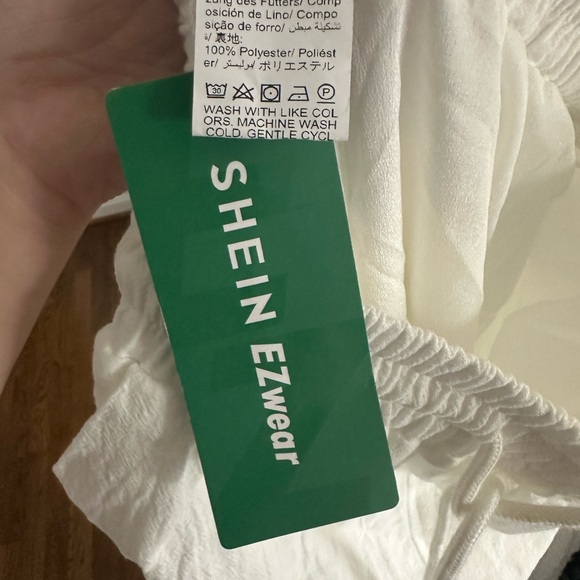 White Drawstring Pants - Picture 8 of 8